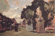Tina Blau In the Tuileries Gardens (sunny Day) (nn02) china oil painting artist
